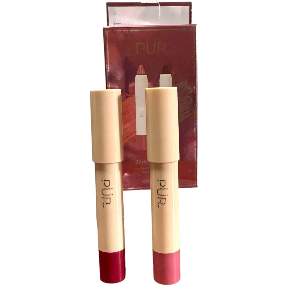 PUR Make Your Mark Silky Pout Creamy Lip Chubby Duo‎ 0.11 oz, 2-pack